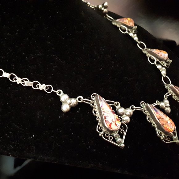 1940's Mexico Handmade 925 Silver Demi Parure - Picture 13 of 16